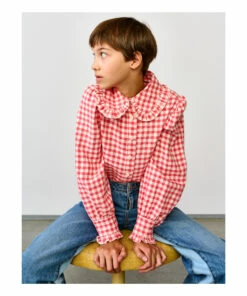 Abbey Gingham Shirt Poppy Bellerose Fashion Teen, Children -Bellerose Elegant Shop abbey gingham shirt poppy bellerose fashion teen children 5