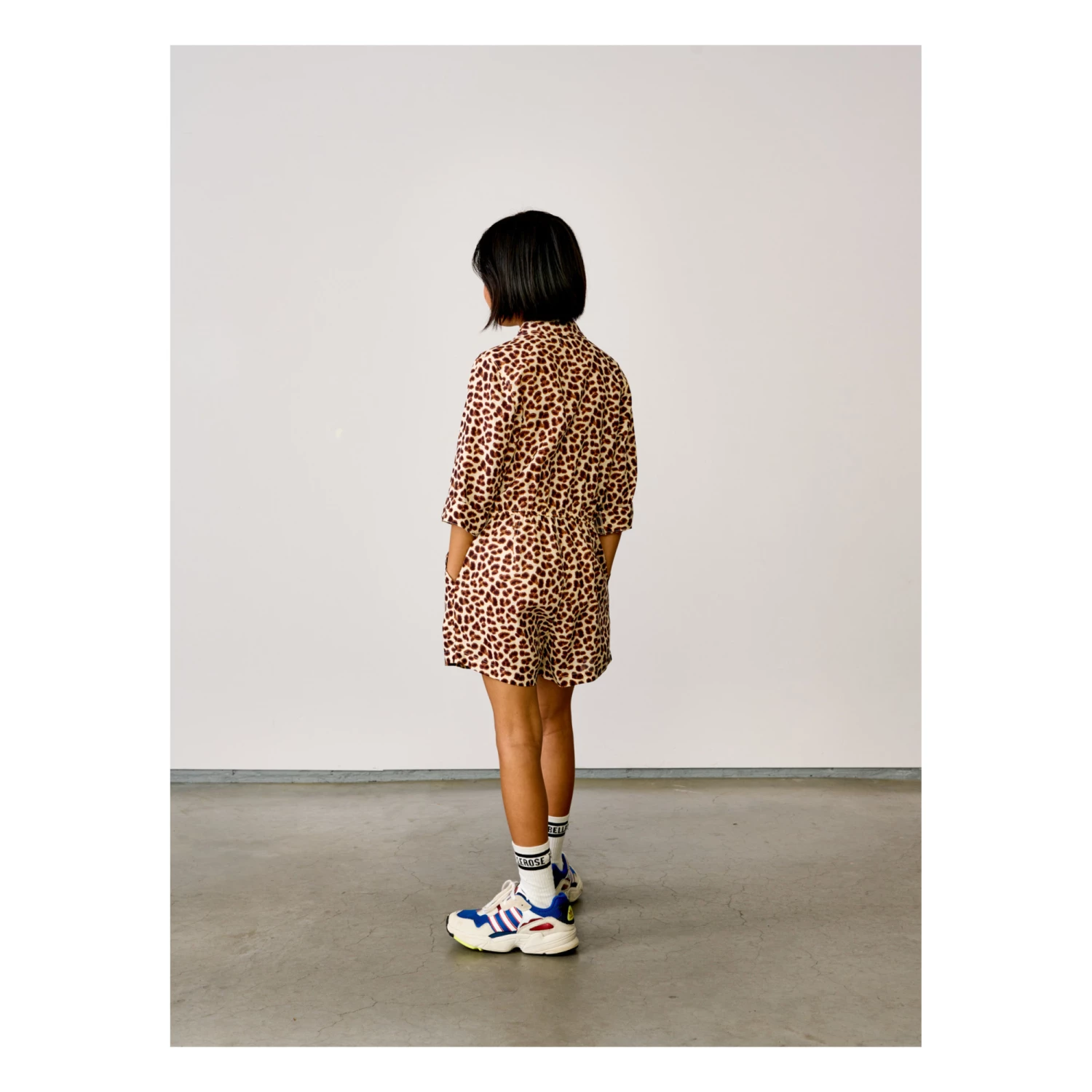 Aerial Leopard Print Playsuit Brown Bellerose Fashion Teen, Children 7 Aerial Leopard Print Playsuit Brown Bellerose Fashion Teen, Children - Image 7