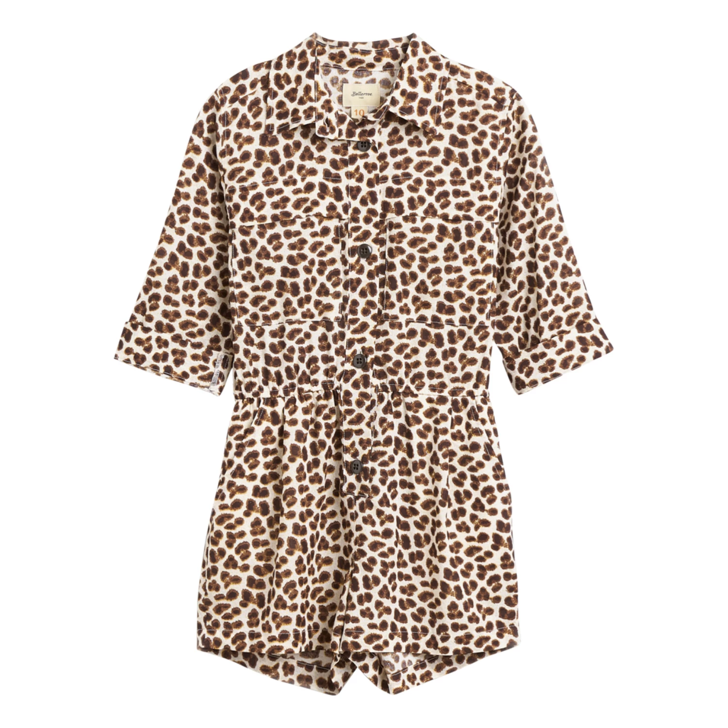 Aerial Leopard Print Playsuit Brown Bellerose Fashion Teen, Children 1 Aerial Leopard Print Playsuit Brown Bellerose Fashion Teen, Children