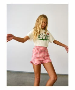 Aimy Gingham Shorts Poppy Bellerose Fashion Teen, Children -Bellerose Elegant Shop aimy gingham shorts poppy bellerose fashion teen children 2
