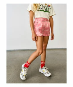 Aimy Gingham Shorts Poppy Bellerose Fashion Teen, Children -Bellerose Elegant Shop aimy gingham shorts poppy bellerose fashion teen children 3