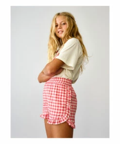 Aimy Gingham Shorts Poppy Bellerose Fashion Teen, Children -Bellerose Elegant Shop aimy gingham shorts poppy bellerose fashion teen children 5