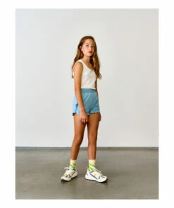 Aimy Shorts Pale blue Bellerose Fashion Teen, Children -Bellerose Elegant Shop aimy shorts pale blue bellerose fashion teen children 3