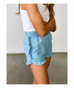 Aimy Shorts Pale blue Bellerose Fashion Teen, Children -Bellerose Elegant Shop aimy shorts pale blue bellerose fashion teen children 4
