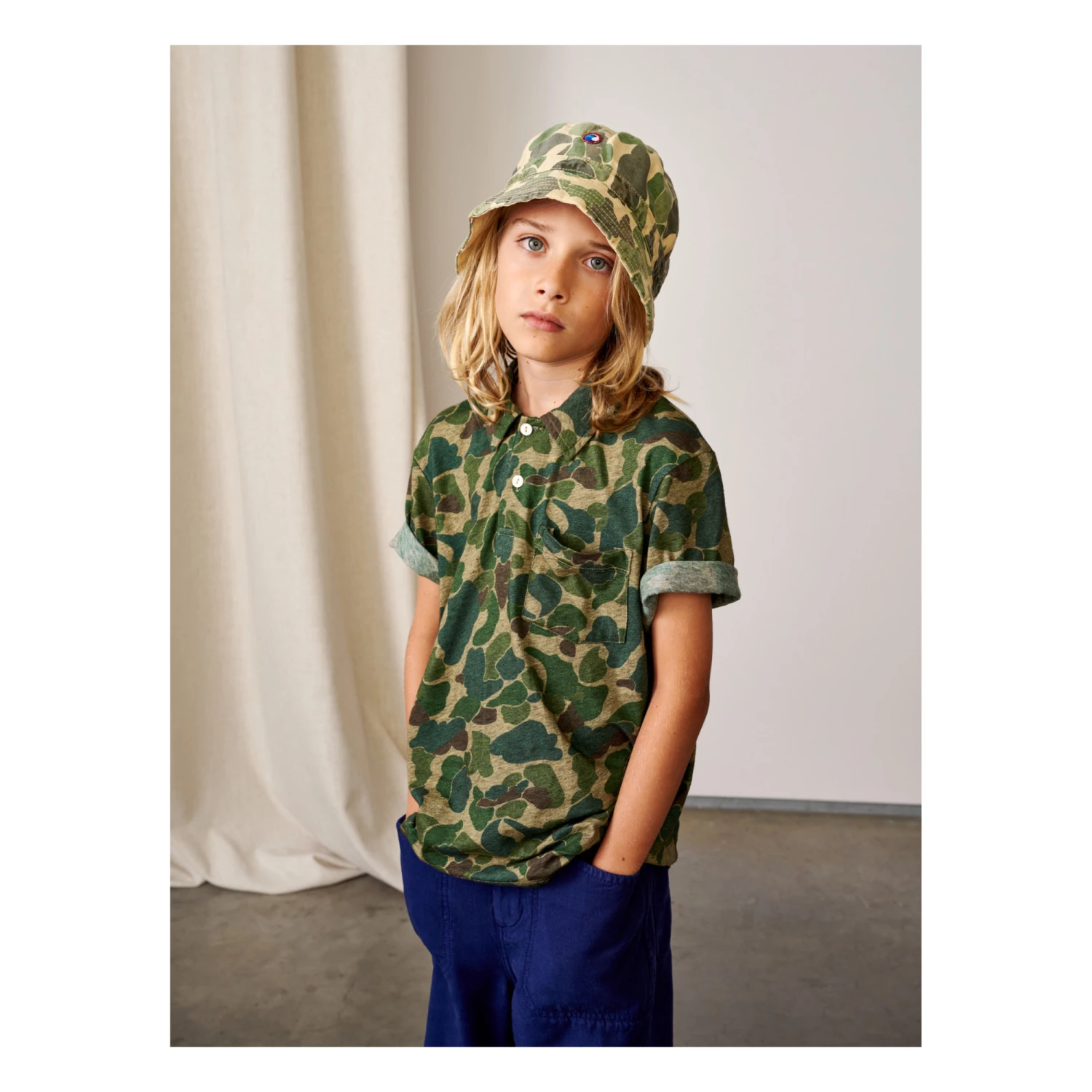 Akim Polo Shirt Khaki Bellerose Fashion Teen, Children 6 Akim Polo Shirt Khaki Bellerose Fashion Teen, Children - Image 6