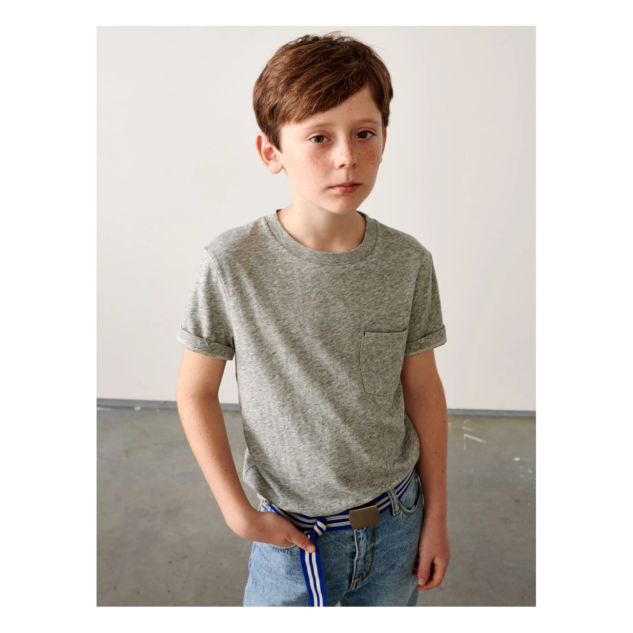 Aldo pocket t-shirt Heather grey Bellerose Fashion Teen, Children 3 Aldo pocket t-shirt Heather grey Bellerose Fashion Teen, Children - Image 3