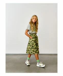 Alicia Camo Skirt Khaki Bellerose Fashion Teen, Children -Bellerose Elegant Shop alicia camo skirt khaki bellerose fashion teen children 2