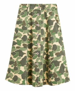 Alicia Camo Skirt Khaki Bellerose Fashion Teen, Children