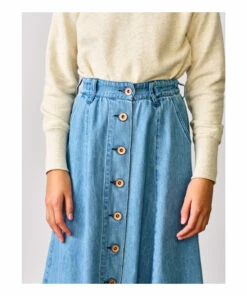 Alicia Skirt Denim blue Bellerose Fashion Teen, Children 10 Alicia Skirt Denim blue Bellerose Fashion Teen, Children -Bellerose Elegant Shop alicia skirt denim blue bellerose fashion teen children 3
