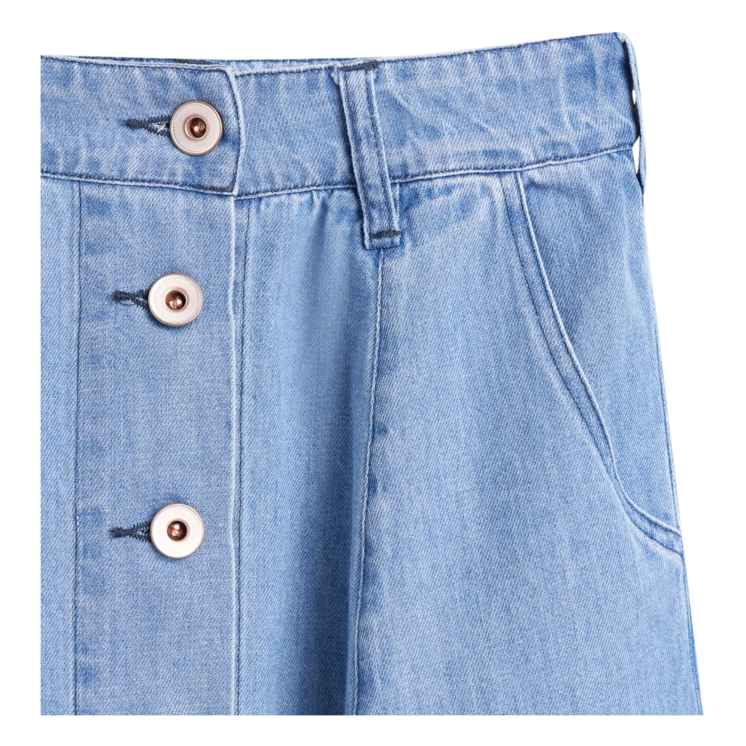 Alicia Skirt Denim blue Bellerose Fashion Teen, Children 6 Alicia Skirt Denim blue Bellerose Fashion Teen, Children - Image 6