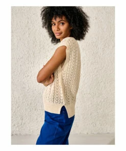 Antib Vest - Women&rsquo;s Collection - Ecru Bellerose Fashion Adult -Bellerose Elegant Shop antib vest women rsquo s collection ecru bellerose fashion adult 4