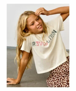 Argi Revolution T-Shirt Off white Bellerose Fashion Teen, Children -Bellerose Elegant Shop argi revolution t shirt off white bellerose fashion teen children 3