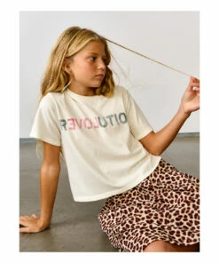 Argi Revolution T-Shirt Off white Bellerose Fashion Teen, Children -Bellerose Elegant Shop argi revolution t shirt off white bellerose fashion teen children 4