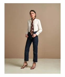 Astra Silk Shirt - Women's Collection - Ivory Bellerose Fashion Adult -Bellerose Elegant Shop astra silk shirt women s collection astra silk shirt women s collection ivory bellerose fashion adult 2