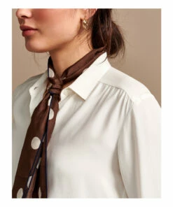 Astra Silk Shirt - Women's Collection - Ivory Bellerose Fashion Adult -Bellerose Elegant Shop astra silk shirt women s collection astra silk shirt women s collection ivory bellerose fashion adult 4