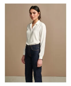 Astra Silk Shirt - Women's Collection - Ivory Bellerose Fashion Adult -Bellerose Elegant Shop astra silk shirt women s collection astra silk shirt women s collection ivory bellerose fashion adult 5