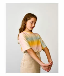 Atha Tie-Dye T-shirt Orange Bellerose Fashion Teen, Children -Bellerose Elegant Shop atha tie dye t shirt orange bellerose fashion teen children 4