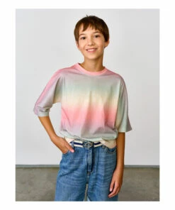 Atha Tie-Dye T-shirt Pink Bellerose Fashion Teen, Children 8 Atha Tie-Dye T-shirt Pink Bellerose Fashion Teen, Children -Bellerose Elegant Shop atha tie dye t shirt pink bellerose fashion teen children 2