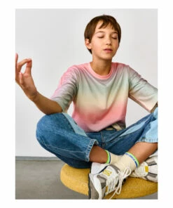 Atha Tie-Dye T-shirt Pink Bellerose Fashion Teen, Children 9 Atha Tie-Dye T-shirt Pink Bellerose Fashion Teen, Children -Bellerose Elegant Shop atha tie dye t shirt pink bellerose fashion teen children 3