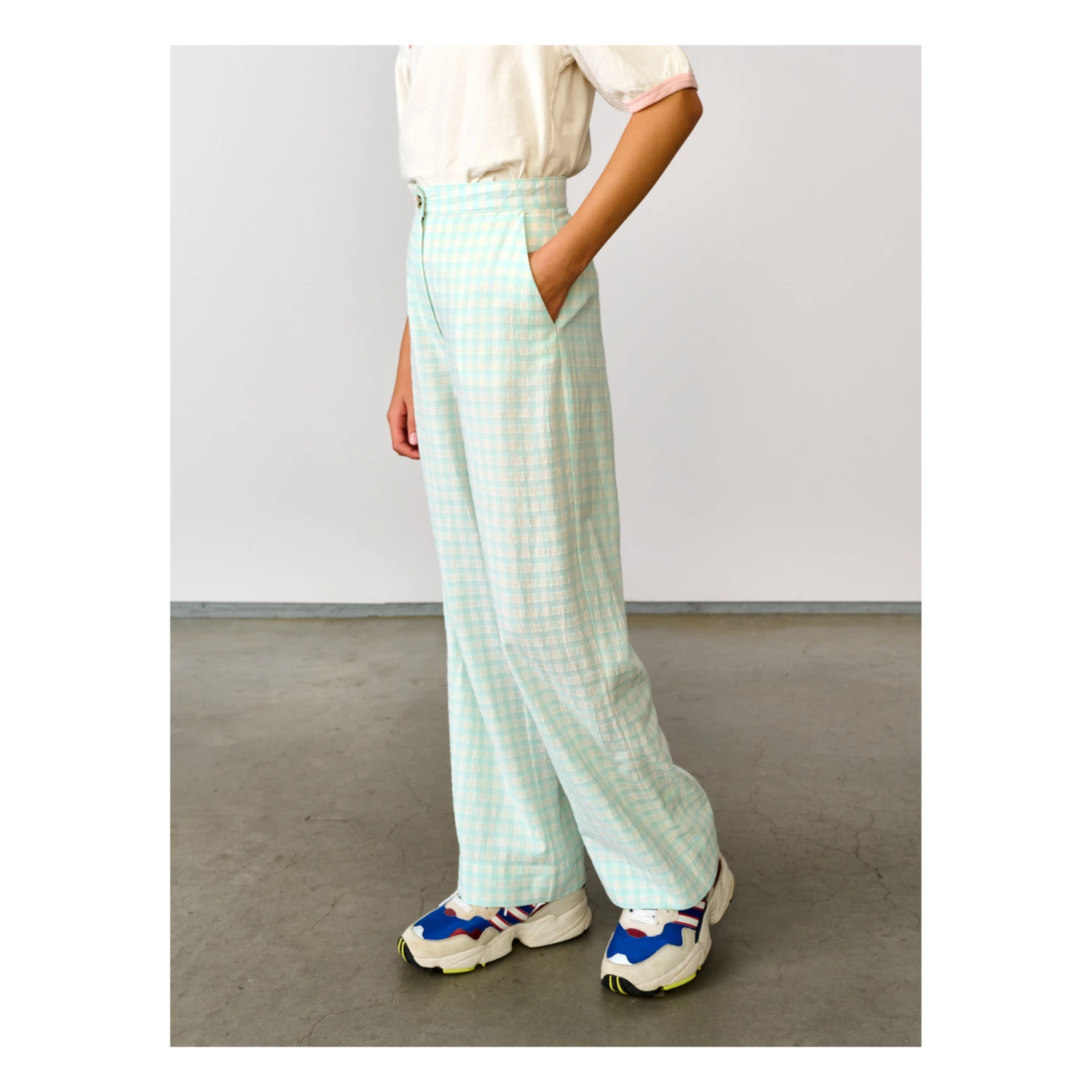 Aura Straight-Leg Trousers Light Blue Bellerose Fashion Teen, Children 4 Aura Straight-Leg Trousers Light Blue Bellerose Fashion Teen, Children - Image 4