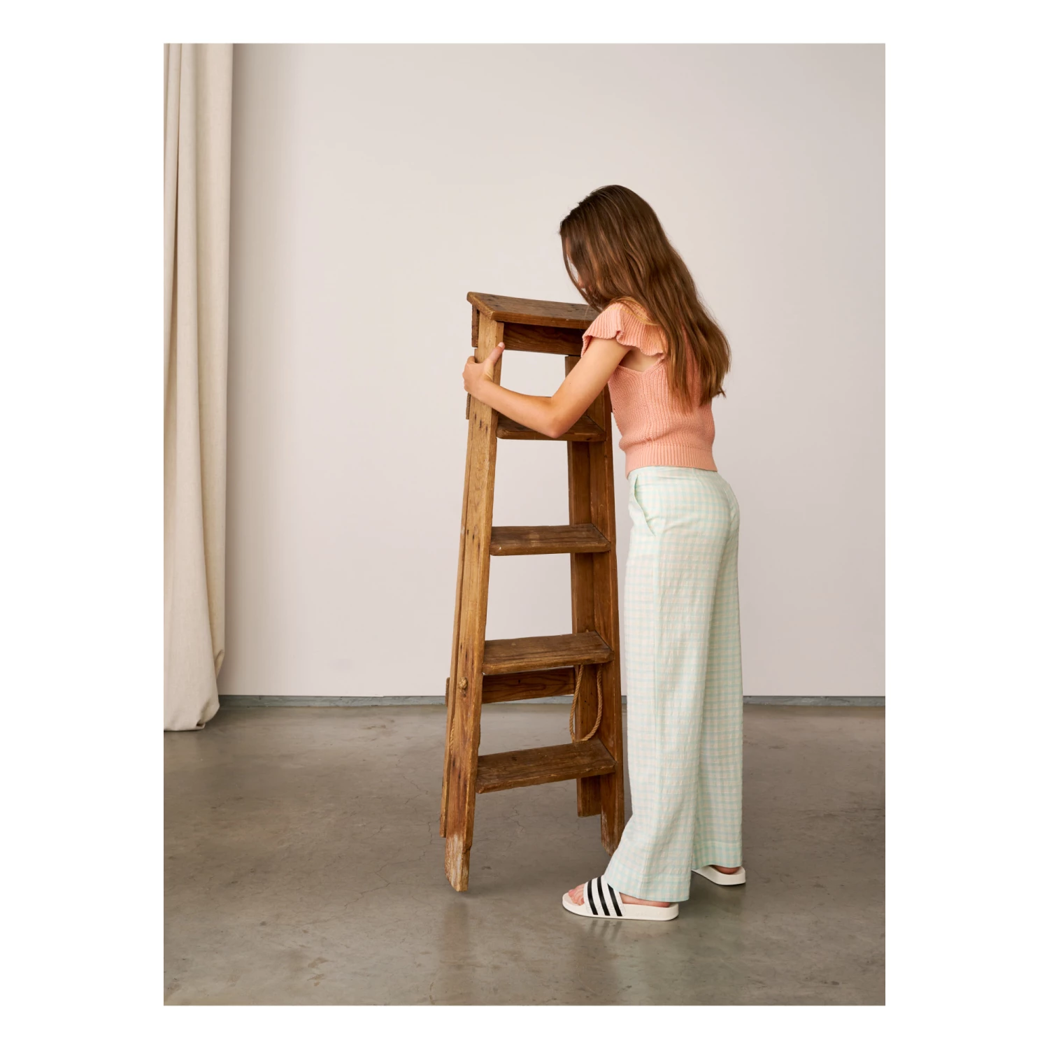 Aura Straight-Leg Trousers Light Blue Bellerose Fashion Teen, Children 9 Aura Straight-Leg Trousers Light Blue Bellerose Fashion Teen, Children - Image 9