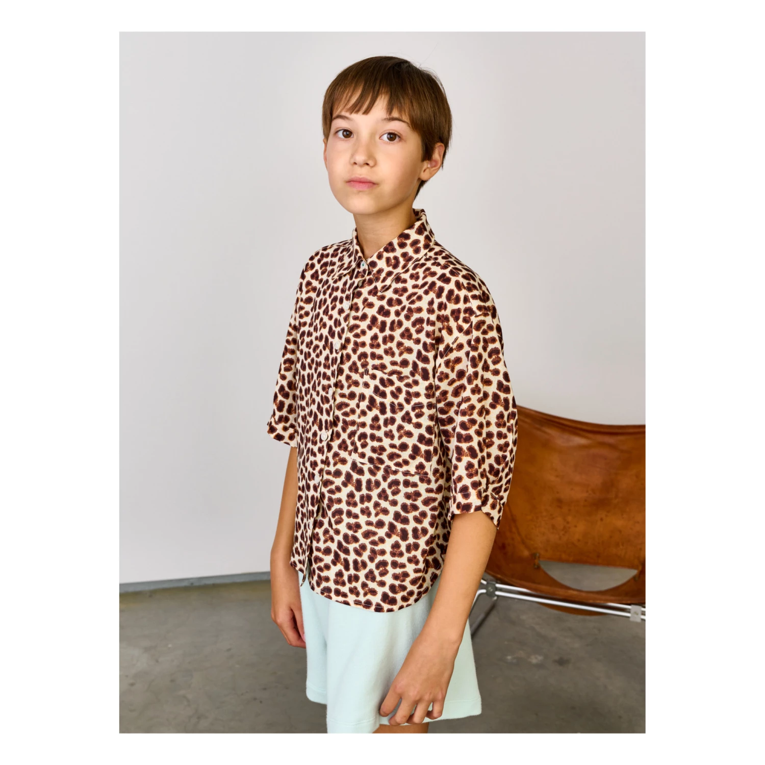 Ave Leopard Print Shirt Brown Bellerose Fashion Teen, Children 7 Ave Leopard Print Shirt Brown Bellerose Fashion Teen, Children - Image 7