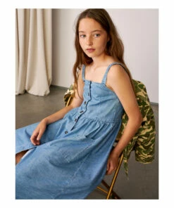 Axelle Dress Blue Bellerose Fashion Teen, Children -Bellerose Elegant Shop axelle dress blue bellerose fashion teen children 4
