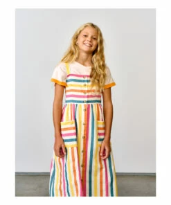 Axelle Striped Dress Yellow Bellerose Fashion Teen, Children 13 Axelle Striped Dress Yellow Bellerose Fashion Teen, Children -Bellerose Elegant Shop axelle striped dress yellow bellerose fashion teen children 4