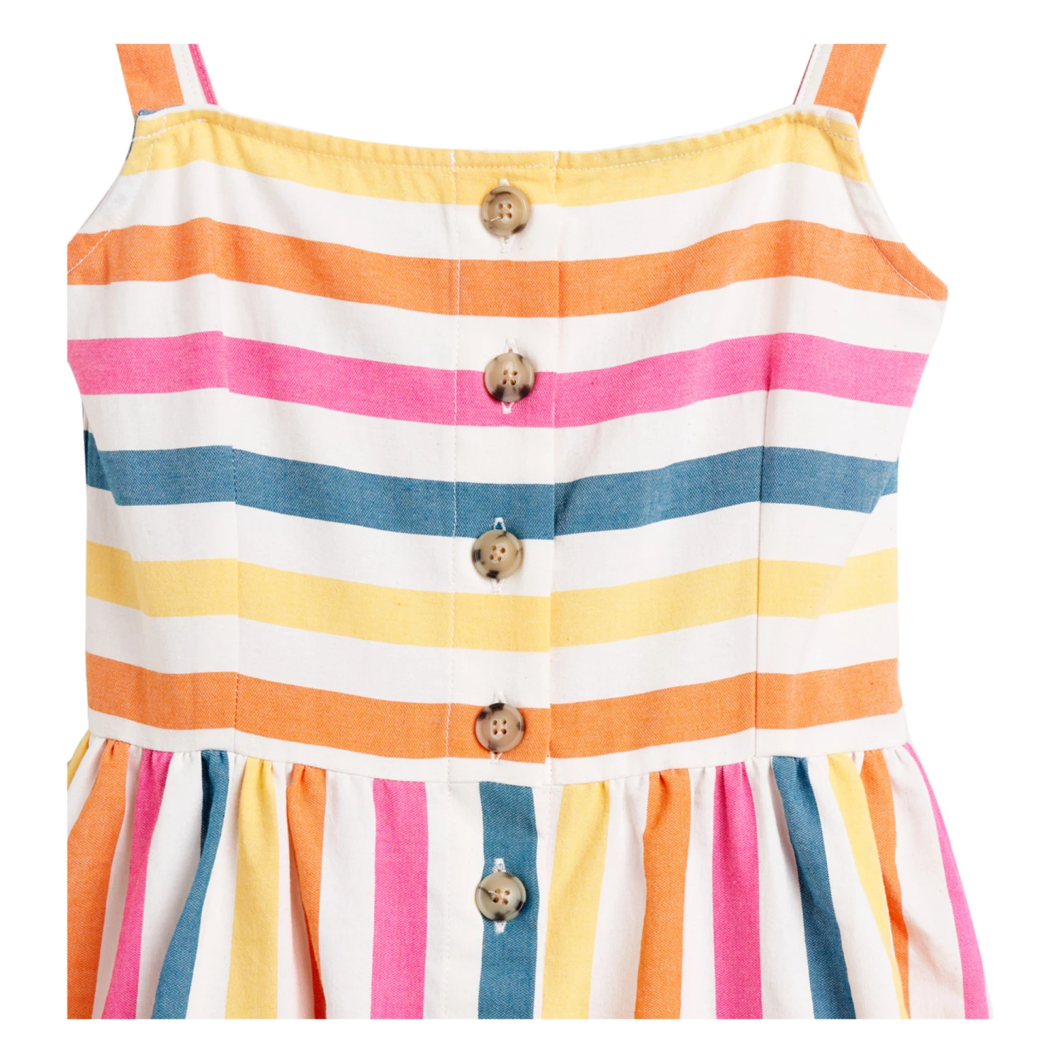 Axelle Striped Dress Yellow Bellerose Fashion Teen, Children 8 Axelle Striped Dress Yellow Bellerose Fashion Teen, Children - Image 8