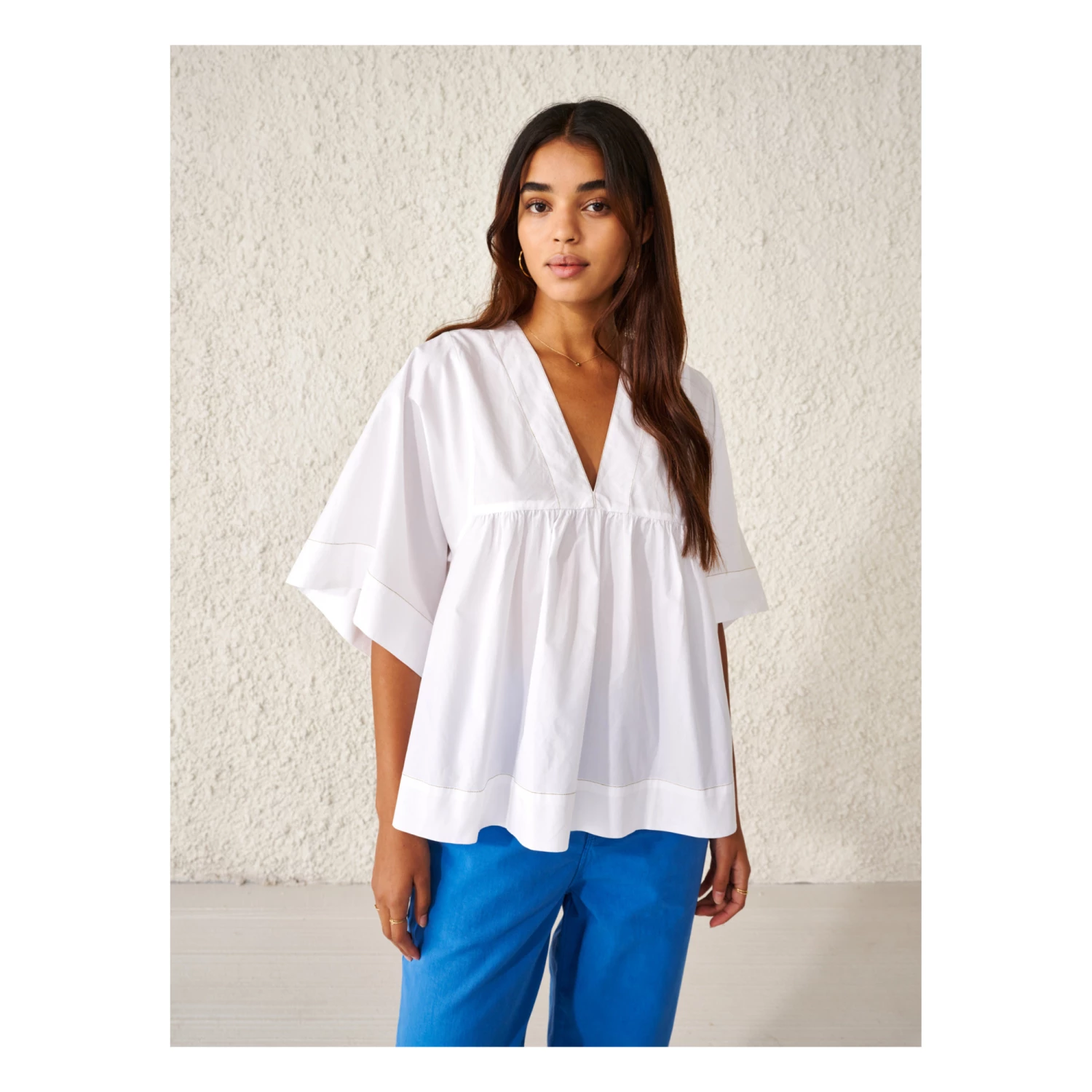 Azelie Blouse - Women’s Collection - White Bellerose Fashion Adult 3 Azelie Blouse - Women’s Collection - White Bellerose Fashion Adult - Image 3