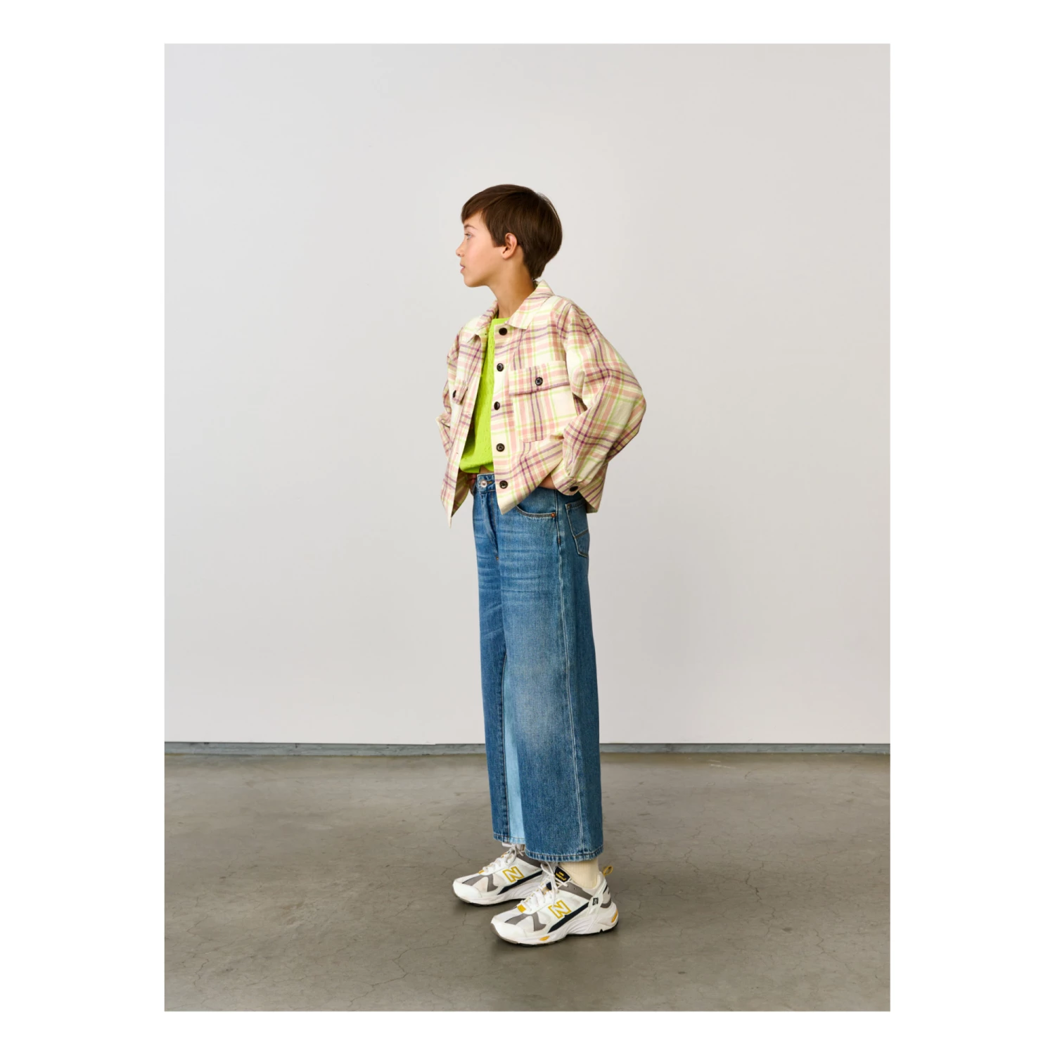 Azukar Checked Jacket Pale pink Bellerose Fashion Teen, Children 2 Azukar Checked Jacket Pale pink Bellerose Fashion Teen, Children - Image 2