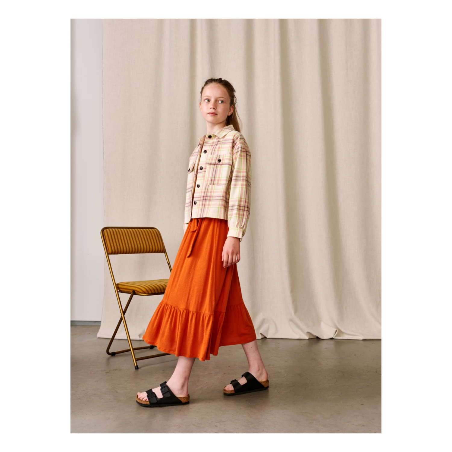 Azukar Checked Jacket Pale pink Bellerose Fashion Teen, Children 4 Azukar Checked Jacket Pale pink Bellerose Fashion Teen, Children - Image 4