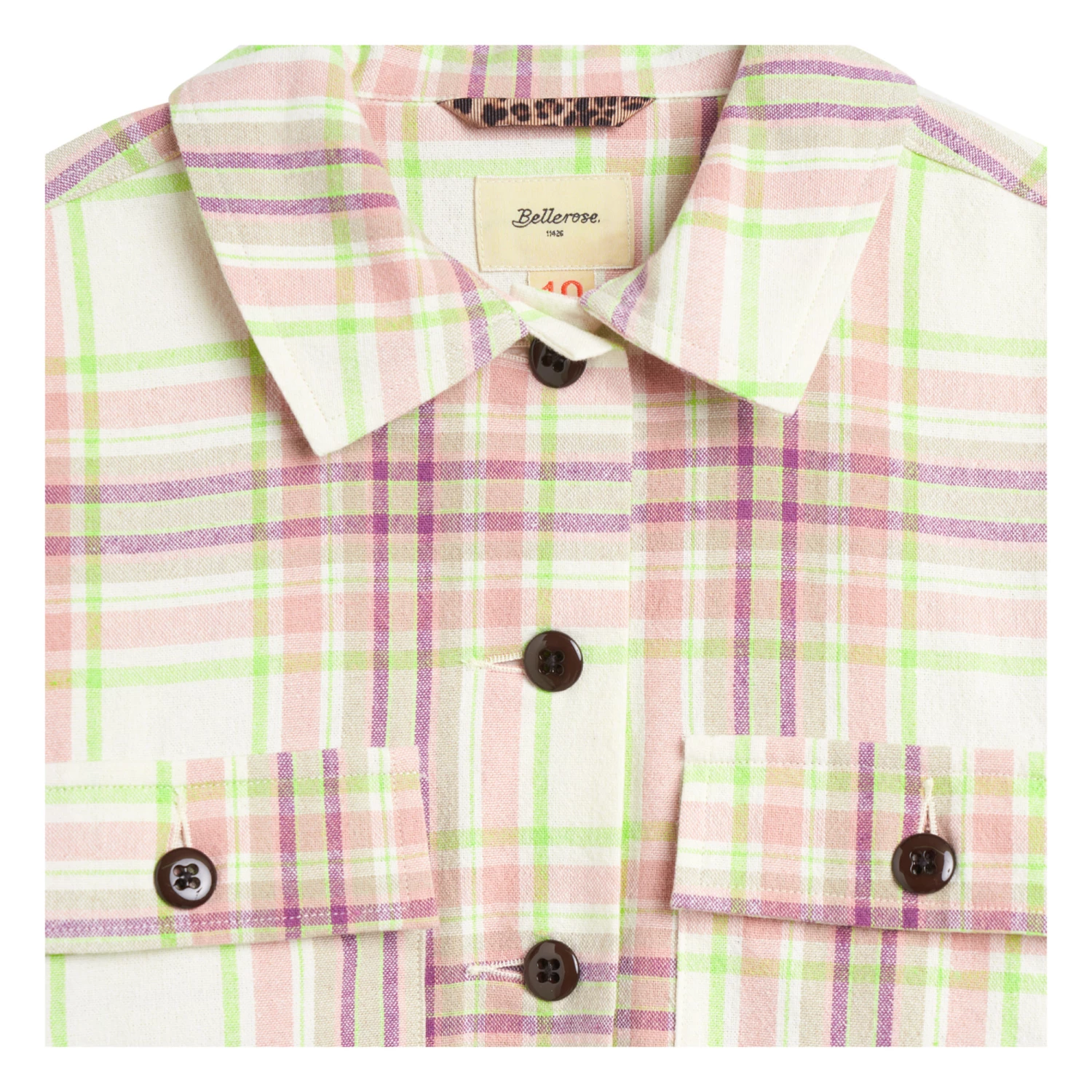 Azukar Checked Jacket Pale pink Bellerose Fashion Teen, Children 7 Azukar Checked Jacket Pale pink Bellerose Fashion Teen, Children - Image 7