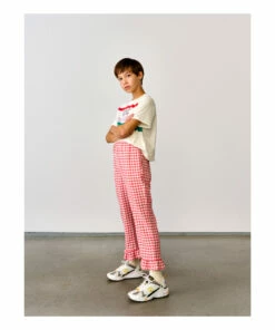Azura Gingham Trousers Poppy Bellerose Fashion Teen, Children -Bellerose Elegant Shop azura gingham trousers poppy bellerose fashion teen children 3
