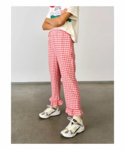 Azura Gingham Trousers Poppy Bellerose Fashion Teen, Children -Bellerose Elegant Shop azura gingham trousers poppy bellerose fashion teen children 5