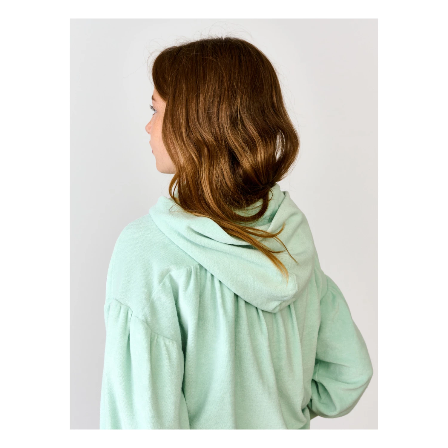Cania Hoodie Pale blue Bellerose Fashion Teen, Children 3 Cania Hoodie Pale blue Bellerose Fashion Teen, Children - Image 3