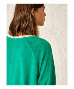 Chila Terry Cloth Sweatshirt - Women’s Collection - Green Bellerose Fashion Adult -Bellerose Elegant Shop chila terry cloth sweatshirt women rsquo s collection green bellerose fashion adult 4