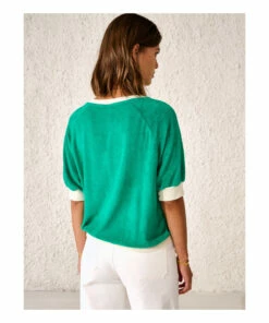 Chila Terry Cloth Sweatshirt - Women’s Collection - Green Bellerose Fashion Adult -Bellerose Elegant Shop chila terry cloth sweatshirt women rsquo s collection green bellerose fashion adult 5