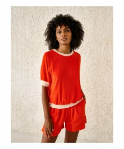 Chila Terry Cloth Sweatshirt - Women’s Collection - Red Bellerose Fashion Adult -Bellerose Elegant Shop chila terry cloth sweatshirt women rsquo s collection red bellerose fashion adult 2