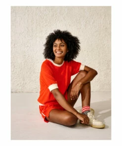 Chila Terry Cloth Sweatshirt - Women’s Collection - Red Bellerose Fashion Adult -Bellerose Elegant Shop chila terry cloth sweatshirt women rsquo s collection red bellerose fashion adult 3