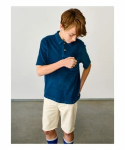 Clim Terry Cloth Polo Shirt Peacock blue Bellerose Fashion Teen, Children 11 Clim Terry Cloth Polo Shirt Peacock blue Bellerose Fashion Teen, Children -Bellerose Elegant Shop clim terry cloth polo shirt peacock blue bellerose fashion teen children 2