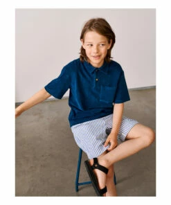 Clim Terry Cloth Polo Shirt Peacock blue Bellerose Fashion Teen, Children 14 Clim Terry Cloth Polo Shirt Peacock blue Bellerose Fashion Teen, Children -Bellerose Elegant Shop clim terry cloth polo shirt peacock blue bellerose fashion teen children 5