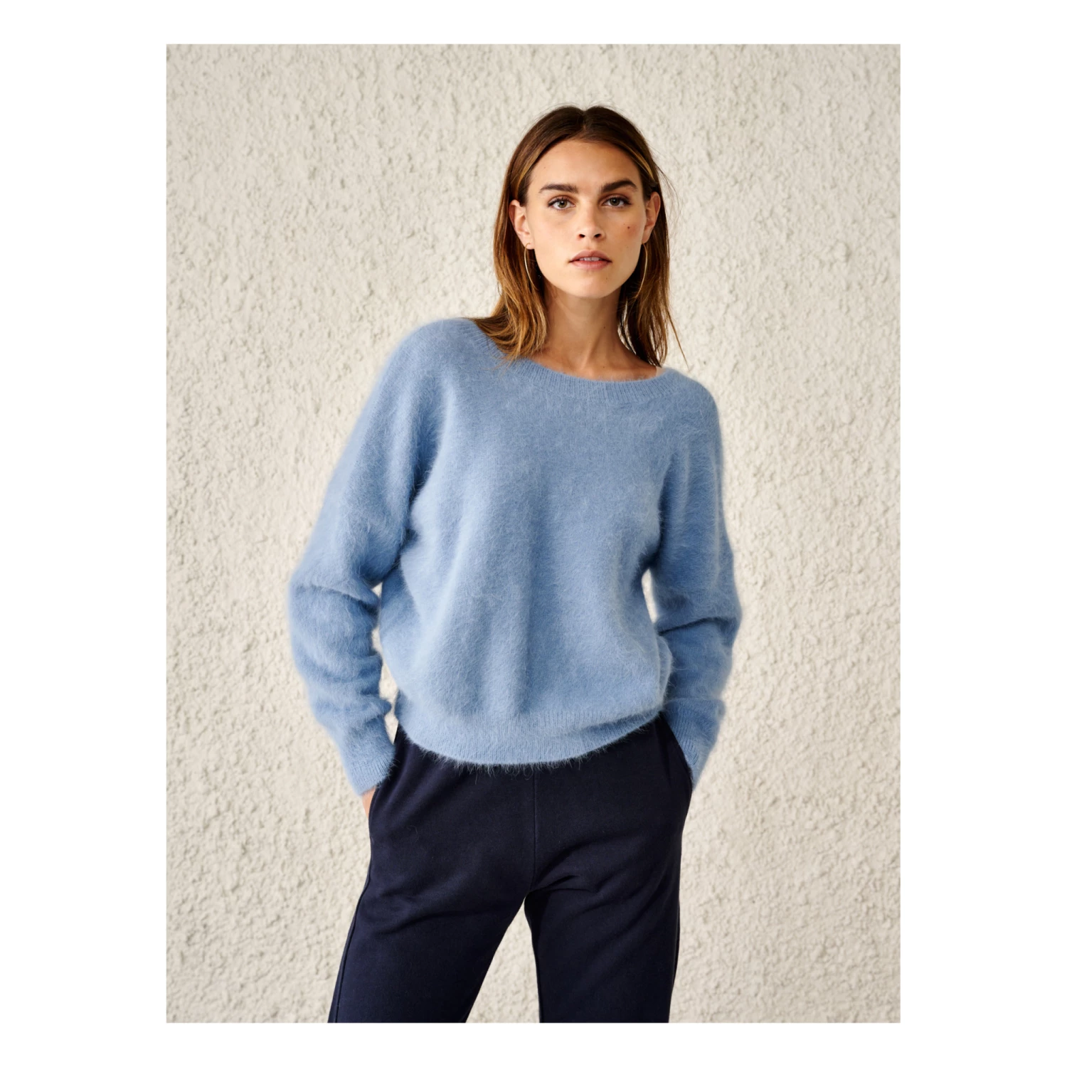 Datev Angora Jumper - Women’s Collection - Blue Bellerose Fashion Adult 5 Datev Angora Jumper - Women’s Collection - Blue Bellerose Fashion Adult - Image 5