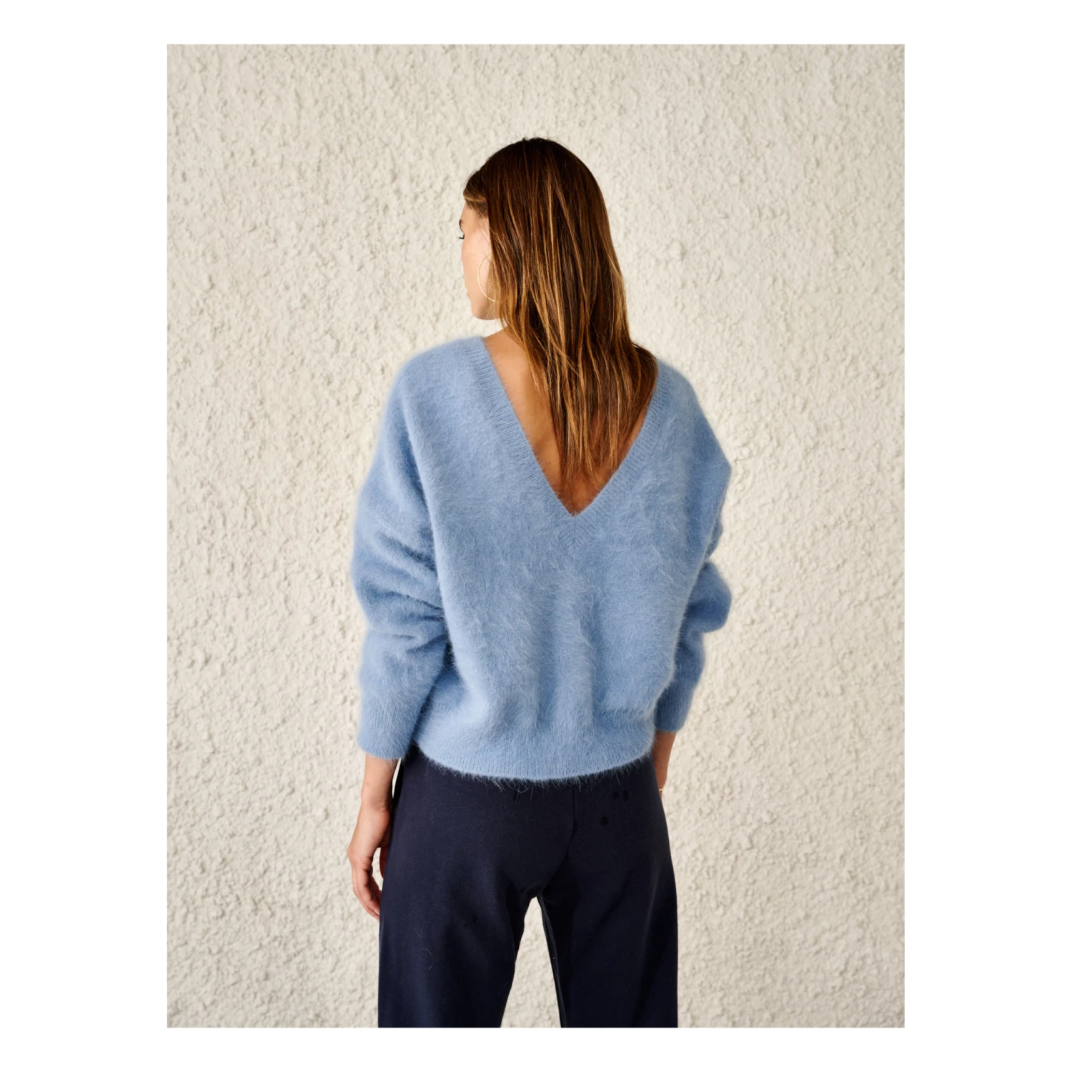 Datev Angora Jumper - Women’s Collection - Blue Bellerose Fashion Adult 7 Datev Angora Jumper - Women’s Collection - Blue Bellerose Fashion Adult - Image 7