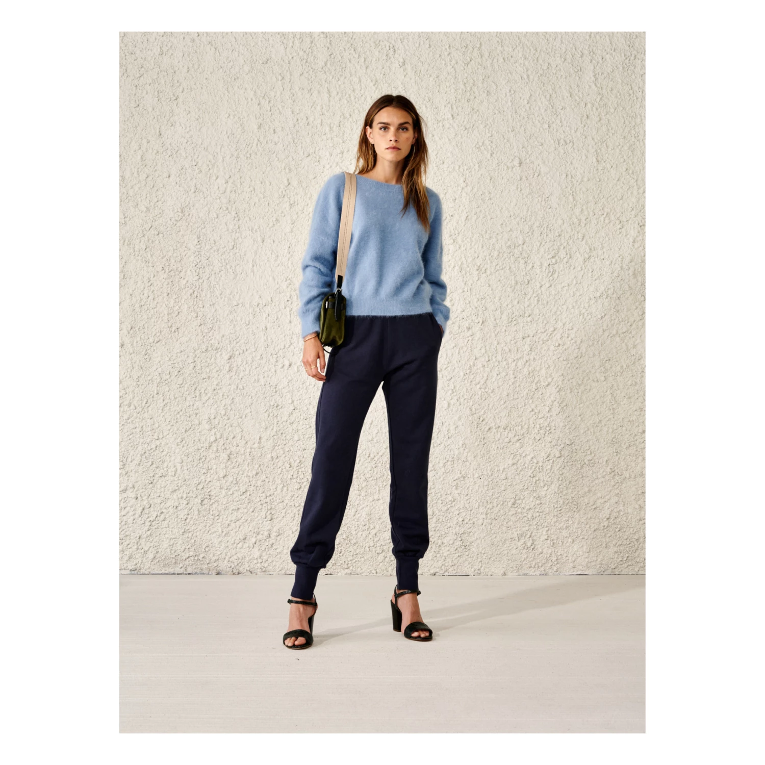 Datev Angora Jumper - Women’s Collection - Blue Bellerose Fashion Adult 1 Datev Angora Jumper - Women’s Collection - Blue Bellerose Fashion Adult