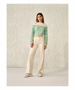Dator Striped Angora Wool Jumper - Women’s Collection - Bellerose Fashion Adult