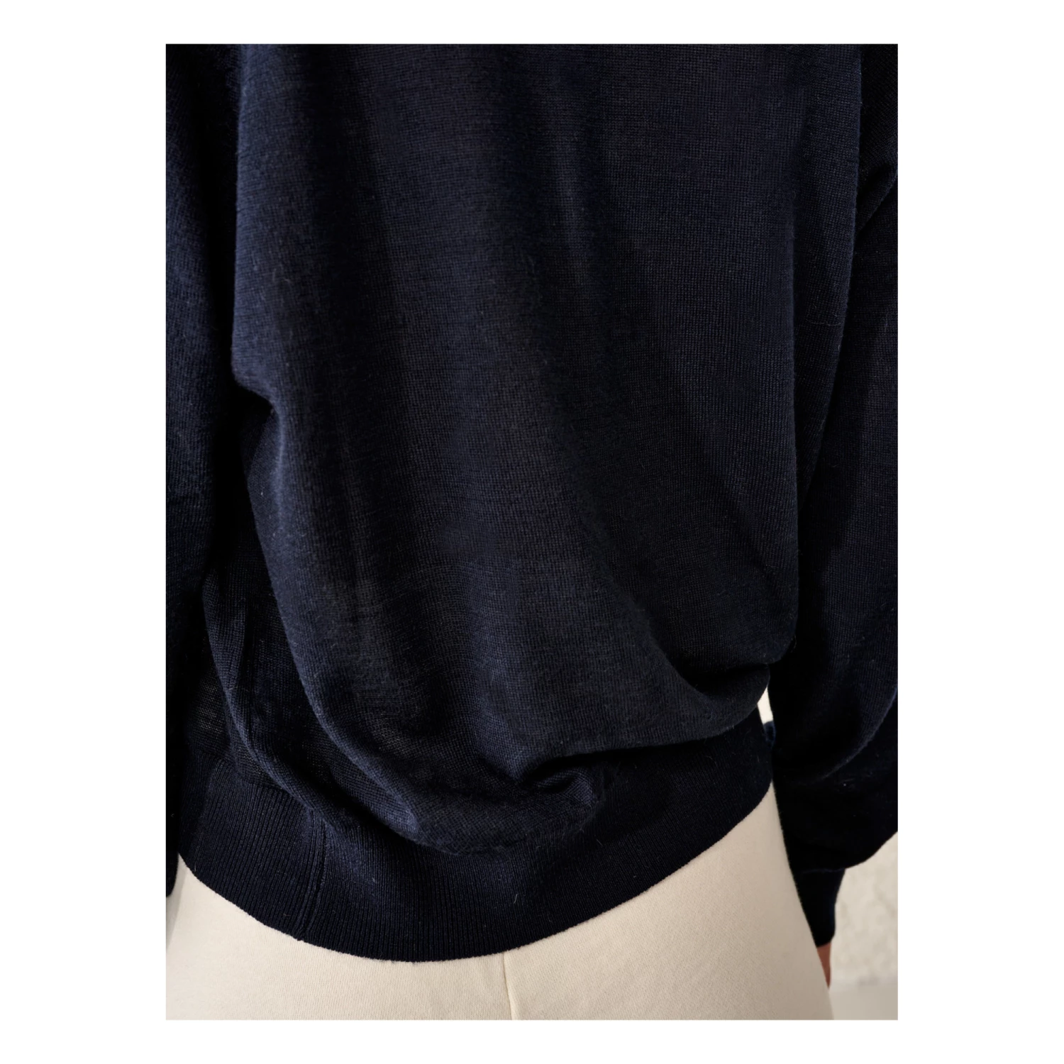 Delen Merino Wool Jumper - Women’s Collection - Navy blue Bellerose Fashion Adult 3 Delen Merino Wool Jumper - Women’s Collection - Navy blue Bellerose Fashion Adult - Image 3
