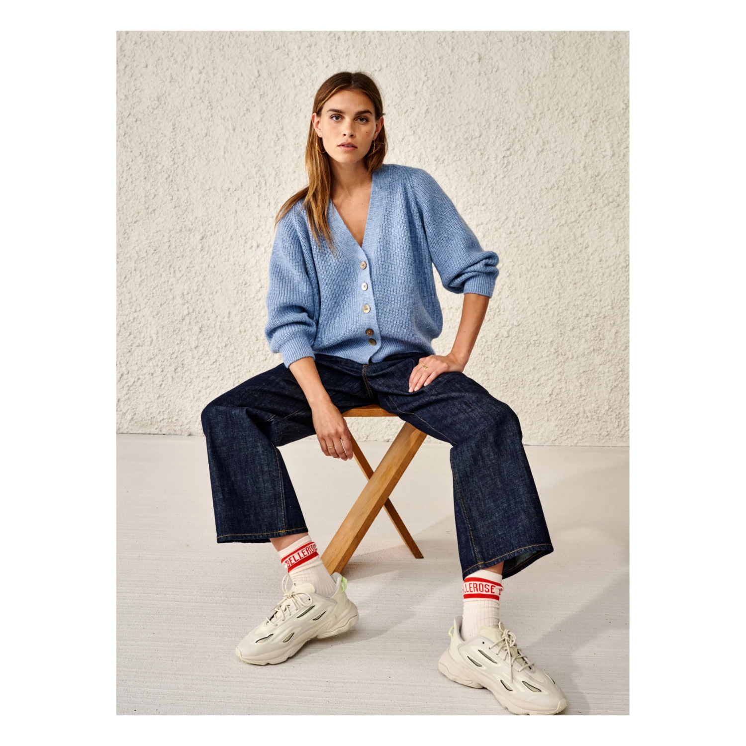 Dosany Cardigan - Women’s Collection - Blue Bellerose Fashion Adult 5 Dosany Cardigan - Women’s Collection - Blue Bellerose Fashion Adult - Image 5