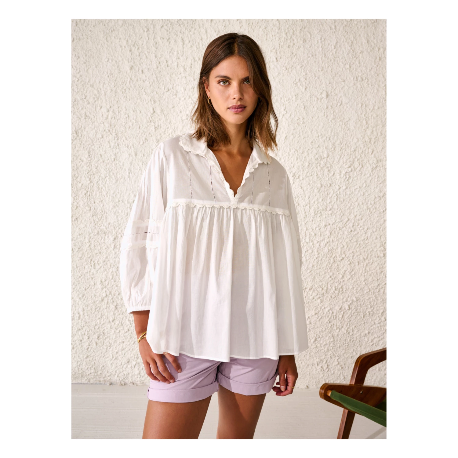 Doushka Blouse - Women’s Collection - Natural Bellerose Fashion Adult 5 Doushka Blouse - Women’s Collection - Natural Bellerose Fashion Adult - Image 5