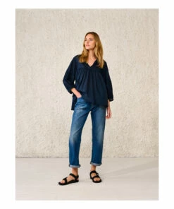Doushka Blouse - Women’s Collection - Navy blue Bellerose Fashion Adult